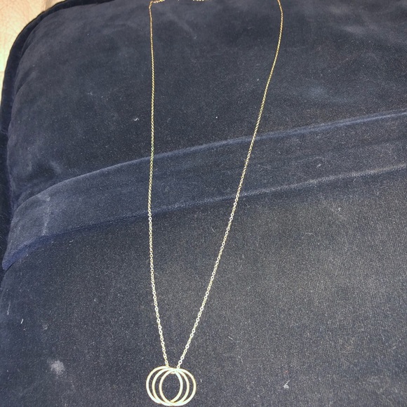 π 3 circle pendants 16β gold like chain - Picture 11 of 14
